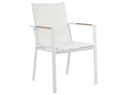 Beliani Garden Dining Set 4 Seater Maletto/busseto Metal Marble Effect White - thumbnail 6