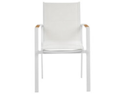 Beliani Garden Dining Set 4 Seater Maletto/busseto Metal Marble Effect White - thumbnail 7