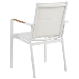 Beliani Garden Dining Set 4 Seater Maletto/busseto Metal Marble Effect White - thumbnail 8