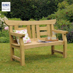 Package: Cherry Blossom Bench 2 Seater Bench And Dark Grey Seat Pad By Zest Outdoor Living - thumbnail 2
