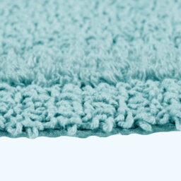 Homescapes Luxury Reversible Cotton Bath Mat Set - Aqua - thumbnail 7