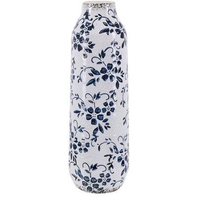 Beliani Flower Vase Mulai Stoneware 30 Cm White - image 1