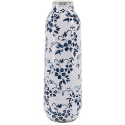 Beliani Flower Vase Mulai Stoneware 30 Cm White - thumbnail 1