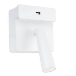 Luminosa Lighting Luminosa Gamma Led Wall Reading Usb Light White 175Lm 2700K - thumbnail 1