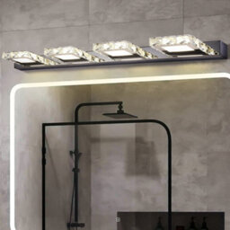 Darphe Bathroom 4 Light Crystal Wall Lamp, Bedroom Makeup Mirror Wall Lamp ,12W ,white Light - thumbnail 3