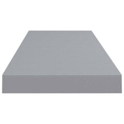 Berkfield Floating Wall Shelves 2 Pcs Grey 80X23.5X3.8 Cm Mdf - thumbnail 5