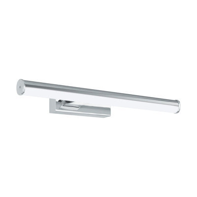 Wall/mirror Light Ip44 Bathroom Chrome Shade White Plastic Bulb Led 7.4W Incl - image 1