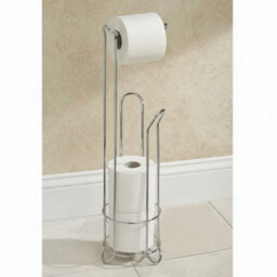 3-Roll Free-Standing Chrome Toilet Paper Holder - thumbnail 2