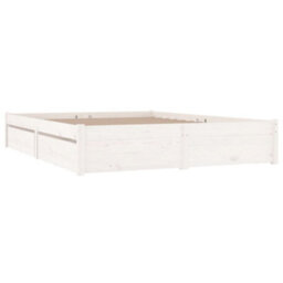 3103514 Vidaxl Bed Frame Without Mattress With Drawers White 140X200 Cm (814950+815000) - thumbnail 3