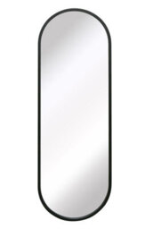 "MirrorOutlet Mirroroutvultus - New Black Metal Framed Double Arched Outdoor Garden Wall Mirror 63"" X 22"" (160Cm X 55Cm)" - thumbnail 2