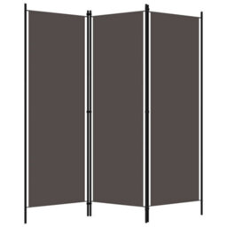 Vidaxl 3-Panel Room Divider Anthracite 150X180 Cm Room Dividers - thumbnail 2