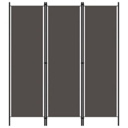 Vidaxl 3-Panel Room Divider Anthracite 150X180 Cm Room Dividers