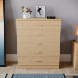 Lassic Vida Designs Riano Pine 5 Drawer Chest (H)900mm (W)750mm (D)360mm - thumbnail 3
