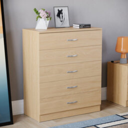 Lassic Vida Designs Riano Pine 5 Drawer Chest (H)900mm (W)750mm (D)360mm - thumbnail 1