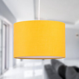 First Choice Lighting Set Of 2 Ochre 25Cm Ceiling Light Shades - thumbnail 3
