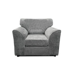 Furnishings For Less UK Monaco Chenille Fabric 3 Piece Sofa Set - 3 2 1  Light Grey - thumbnail 6