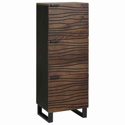 Berkfield Highboard Walnut Wood Brown Medium - image 1