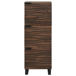 Berkfield Highboard Walnut Wood Brown Medium - thumbnail 3