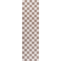 The Rugs Loft Beige And Ivory Checkerboard Living Room Area Rug And Runners Soft Pile - thumbnail 9