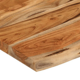 Berkfield Wall Shelf 50X30X2.5 Cm Rectangular Solid Wood Acacia Live Edge - thumbnail 7