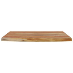 Berkfield Wall Shelf 50X30X2.5 Cm Rectangular Solid Wood Acacia Live Edge - thumbnail 4