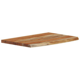 Berkfield Wall Shelf 50X30X2.5 Cm Rectangular Solid Wood Acacia Live Edge - thumbnail 3