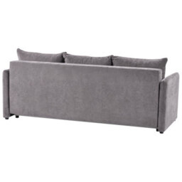 Wyld And Coco Taupe Chenille 3-Seater Sofa Bed - Storage, Foam Cushions, Modern Design - thumbnail 6