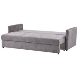 Wyld And Coco Taupe Chenille 3-Seater Sofa Bed - Storage, Foam Cushions, Modern Design - thumbnail 5