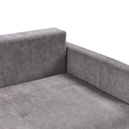 Wyld And Coco Taupe Chenille 3-Seater Sofa Bed - Storage, Foam Cushions, Modern Design - thumbnail 9