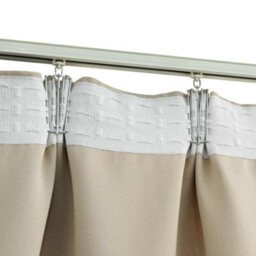 Berkfield Blackout Curtains With Hooks 2 Pcs Beige 140X245 Cm - thumbnail 3