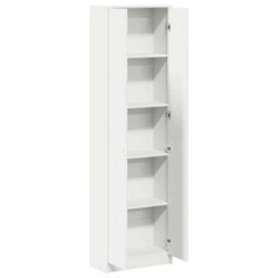 Vidaxl Wardrobe With Shelf White 55 X 25 X 189 Cm Engineered Wood - thumbnail 5