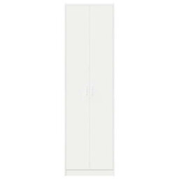 Vidaxl Wardrobe With Shelf White 55 X 25 X 189 Cm Engineered Wood - thumbnail 6