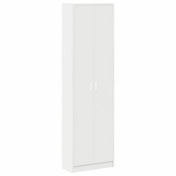 Vidaxl Wardrobe With Shelf White 55 X 25 X 189 Cm Engineered Wood - thumbnail 2