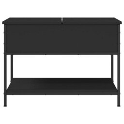 Walplus Coffee Table Black 70X50X50 Cm Engineered Wood And Metal - thumbnail 5