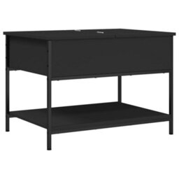 Walplus Coffee Table Black 70X50X50 Cm Engineered Wood And Metal - thumbnail 2