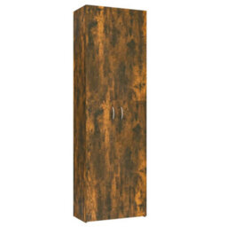 Vidaxl Office Cabinet Smoked Oak 60X32X190 Cm Engineered Wood - thumbnail 2