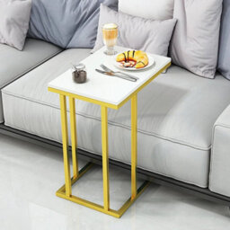 Decorative Marble End Table Coffee Sofa Bedside Table - thumbnail 3