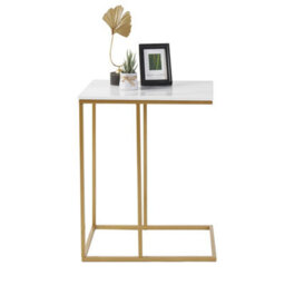 Decorative Marble End Table Coffee Sofa Bedside Table - thumbnail 1