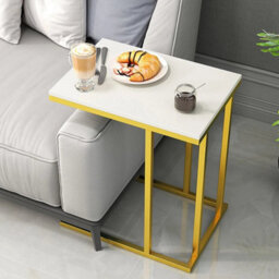 Decorative Marble End Table Coffee Sofa Bedside Table - thumbnail 4