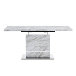 Furniture in Fashion Parini Small Extending Dining Table In Magnesia Marble Effect - thumbnail 7