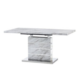 Furniture in Fashion Parini Small Extending Dining Table In Magnesia Marble Effect - thumbnail 6