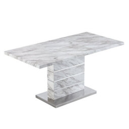 Furniture in Fashion Parini Small Extending Dining Table In Magnesia Marble Effect - thumbnail 5