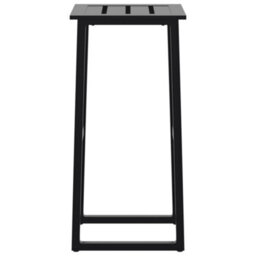 Berkfield Bar Stools 4 Pcs Black 38X38X80 Cm Powder-Coated Steel - thumbnail 6