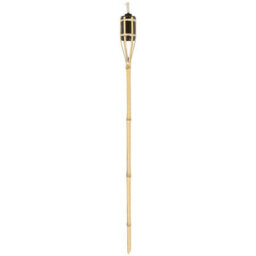 Harbour Housewares Bamboo Garden Torches - 114Cm - Natural - Pack Of 6 - thumbnail 5