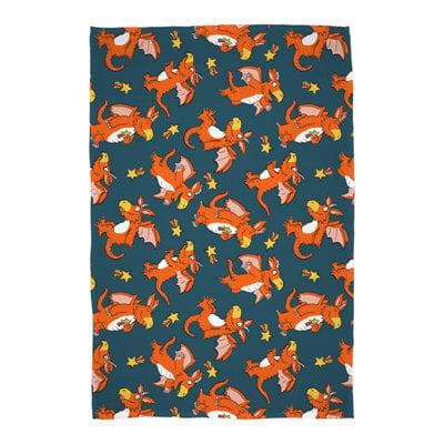Gruffalo & Friends Zog The Dragon Stars Fleece Blanket - image 1