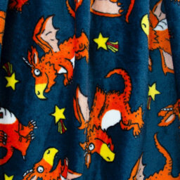 Gruffalo & Friends Zog The Dragon Stars Fleece Blanket - thumbnail 4