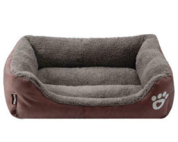 Unbranded Pink Fleece Pet Bed For Dogs & Cats - Soft, Washable & Warm Puppy Cushion, Medium Size M (54X42Cm) - thumbnail 5