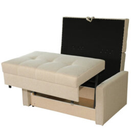 Viva Lux Ii Armchair With Sleeping Function And Storage Box Chipboard Frame Foam Springs 133X98X85Cm Graphite - thumbnail 4