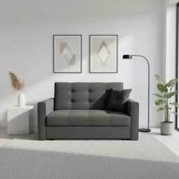 Viva Lux Ii Armchair With Sleeping Function And Storage Box Chipboard Frame Foam Springs 133X98X85Cm Graphite - thumbnail 1