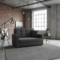 Viva Lux Ii Armchair With Sleeping Function And Storage Box Chipboard Frame Foam Springs 133X98X85Cm Graphite - thumbnail 2